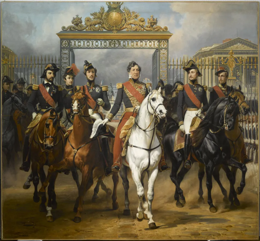 Le roi Louis-Philippe entouré de ses cinq fils, 10 juin 1837, Horace Vernet