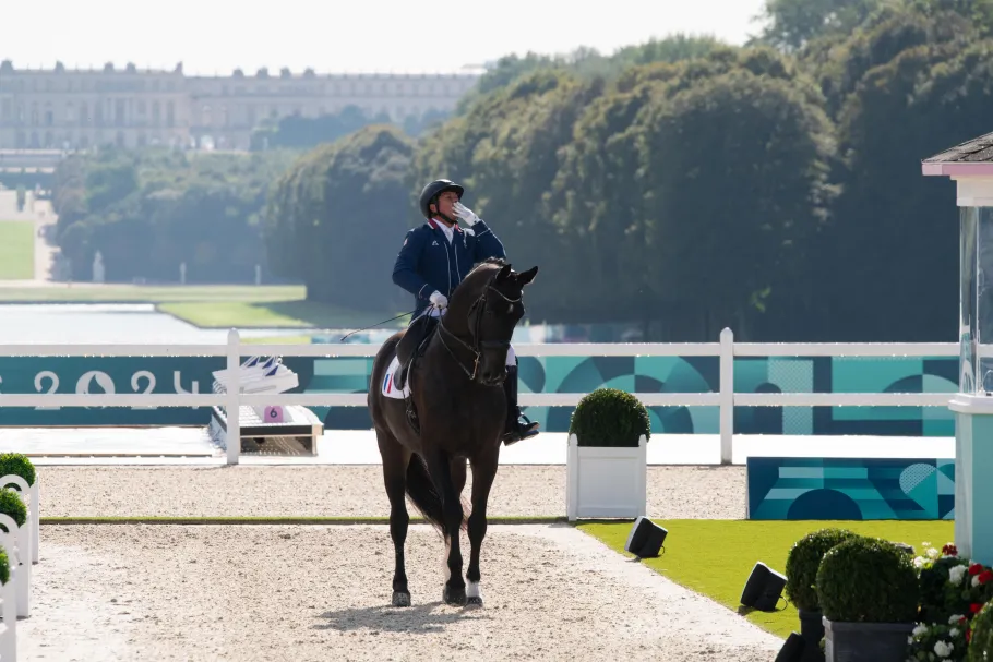 Epreuves d'équitation au château de Versailles