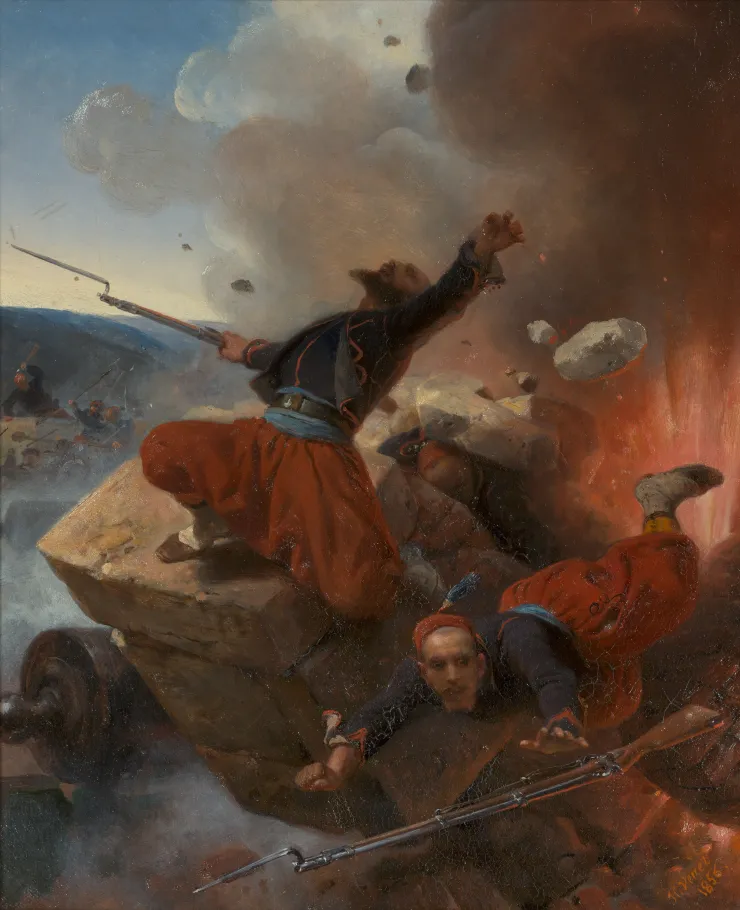Zouaves à Malakoff, Horace Vernet