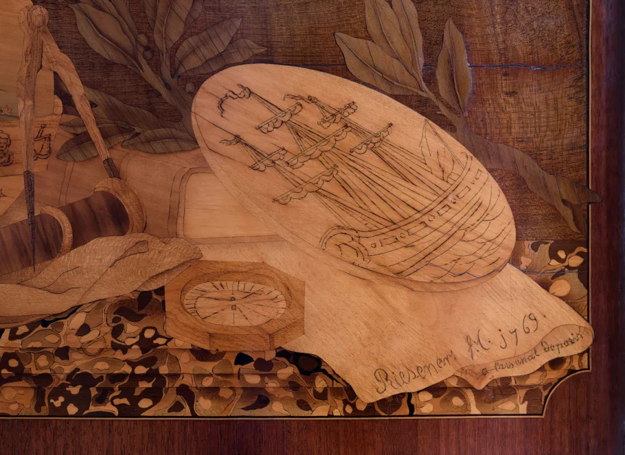 Détail du bureau du roi Détail du bureau du roi