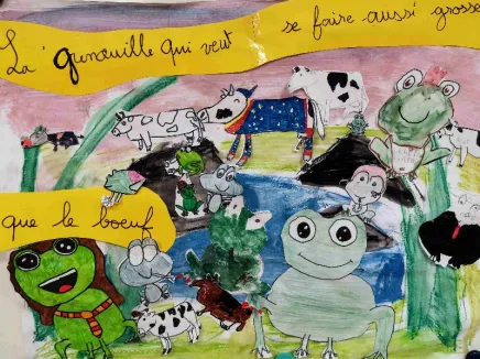 Chanson "La Grenouille qui voulait se faire aussi grosse que le bœuf"